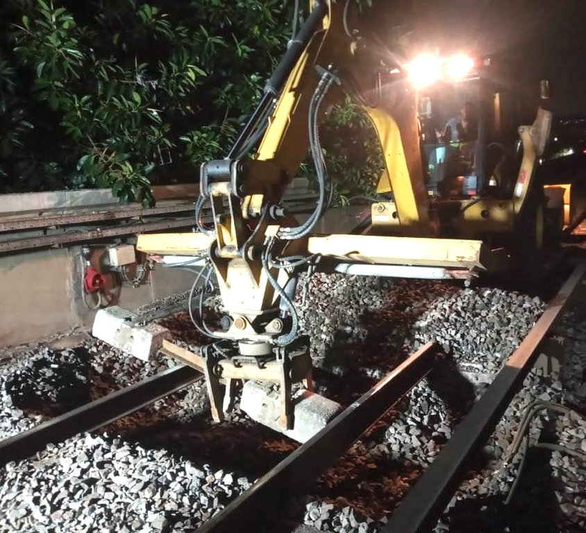 Renovação de via permanente · MetrôRio